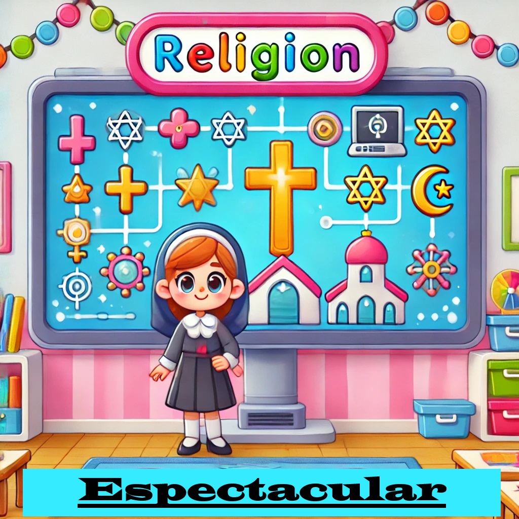 niña con uniforme en un curso de Religión  